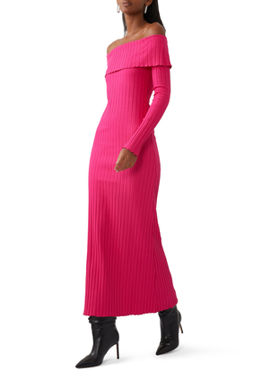 Espen Off-Shoulder Knit Dress